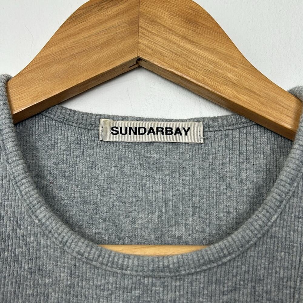 Sundarbay Grey Ribbed Tank - Picture 3 of 3